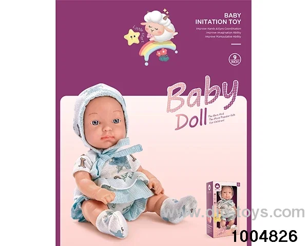 9-inch doll in window box