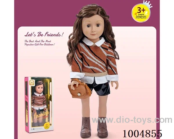 18-inch doll in window box