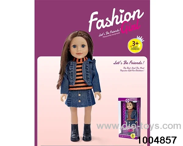 18-inch doll in window box