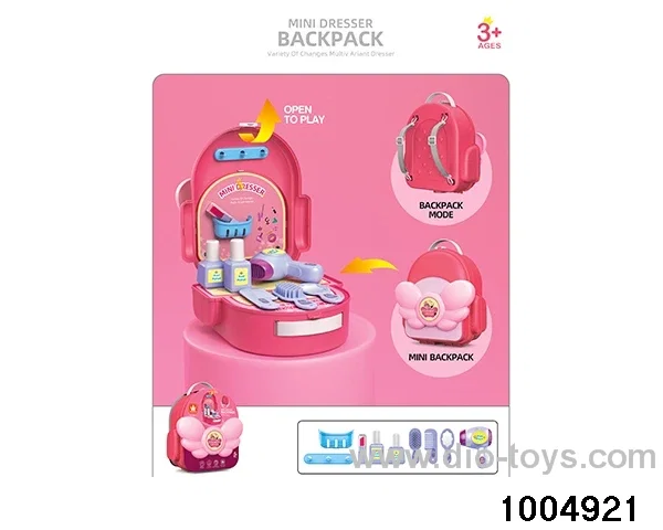Fashion Schoolbag - Makeup in paper card