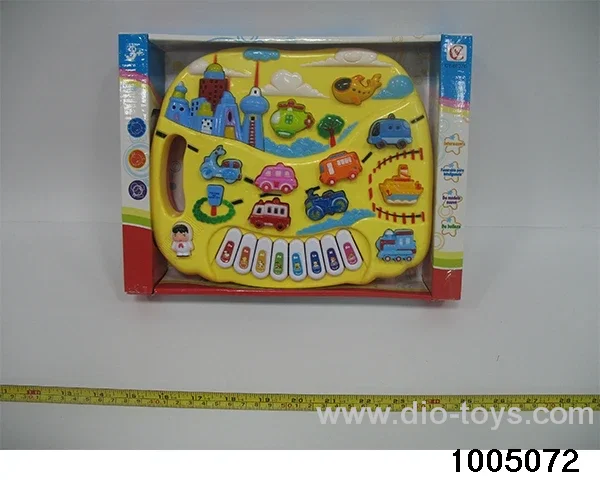 electronic organ in display box