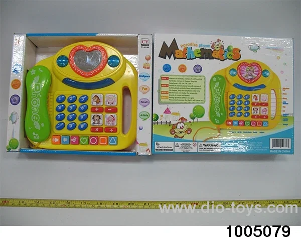 Cartoon telephone in display box