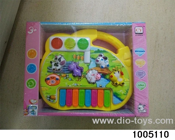 electronic organ in display box