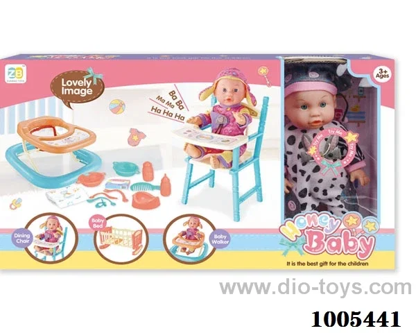 12-tone 14-inch doll suit in window box