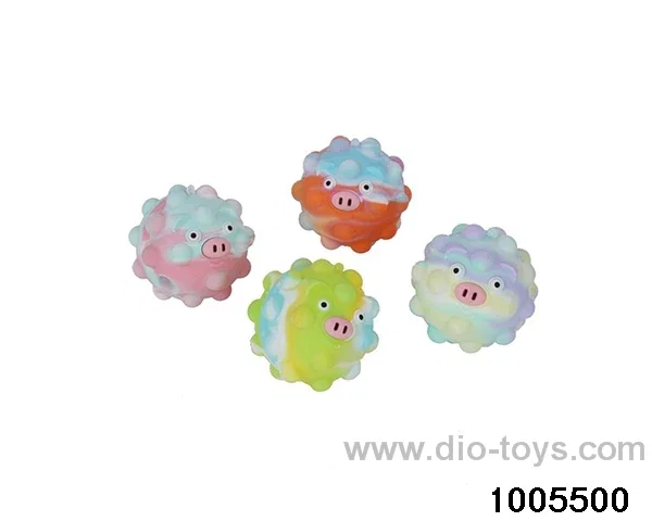 Piglet silicone grip ball (without lamp) in opp bag