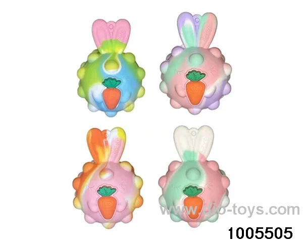 Rabbit silicone grip ball (without lamp) in opp bag