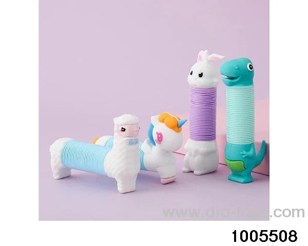 Sheep, unicorn, dinosaur, rabbit telescopic tube in display box