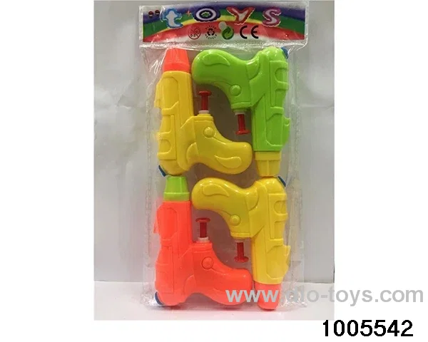 Solid color water gun in 4pcs opp bag
