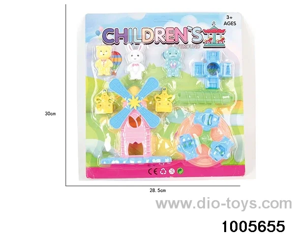 Amusement Park Set in Blister card