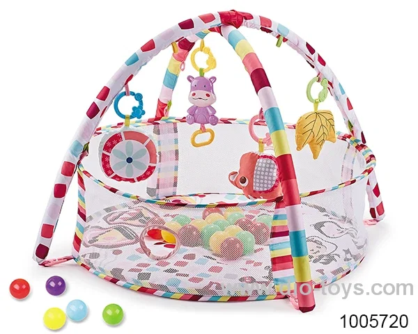 baby play mat with 18pcs ball in color box