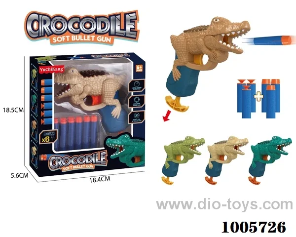 Dinosaur Toy Guns 4 color mixed loading in window box