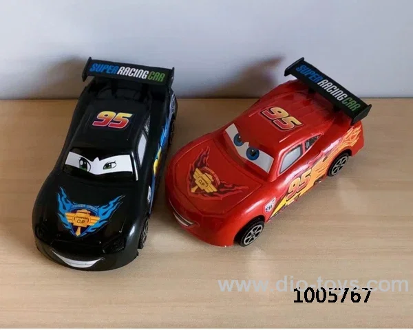 Pull string car 2 color mixed loading  in OPP bag