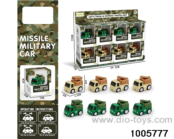 Inertial vehicle in display box