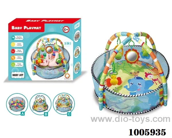 activity gym & ball pit  in color  box