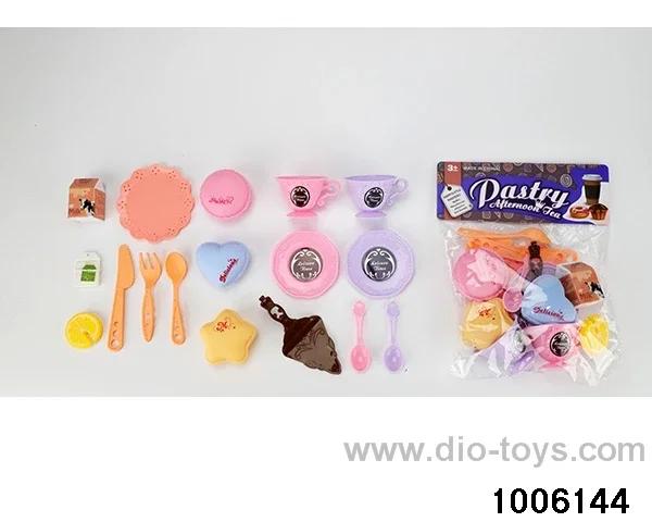 Tea tableware pastry and dessert series in PP bag with header