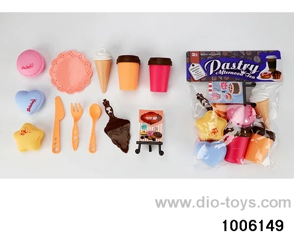 Tea tableware pastry and dessert series in PP bag with header