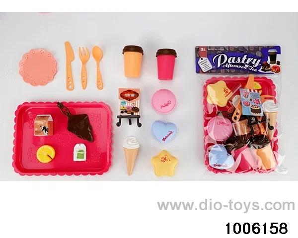 Tea tableware pastry and dessert series in PP bag with header