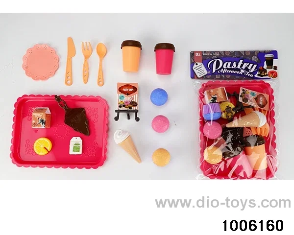 Tea tableware pastry and dessert series in PP bag with header