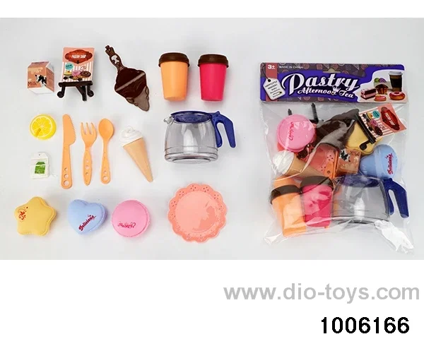 Tea tableware pastry and dessert series in PP bag with header
