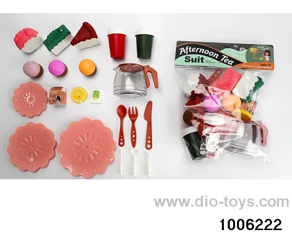 Tea tableware pastry and dessert series in PP bag with header