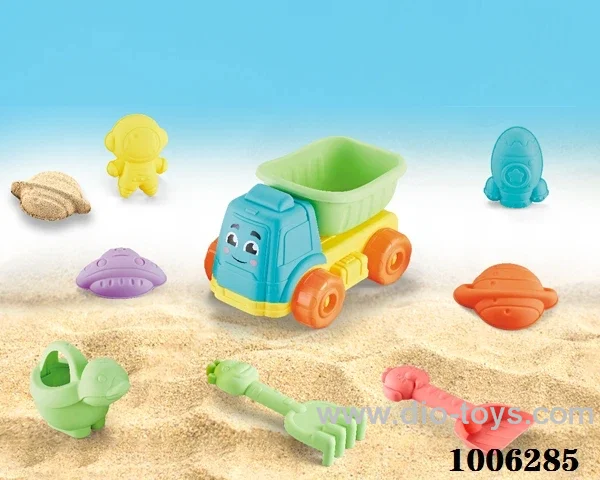 8PCS Beach toy in PVC hang bag