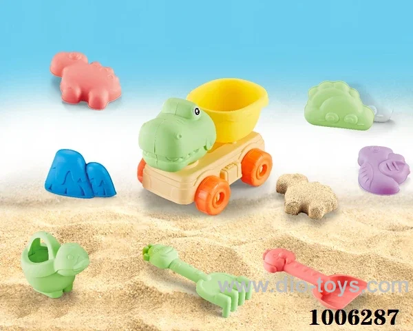 8PCS Beach toy in PVC hang bag