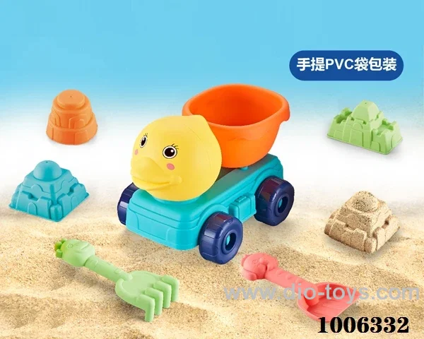 6PCS Beach toy in PVC hang bag