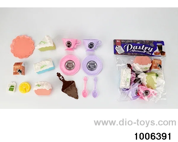 Tea tableware pastry and dessert series in PP bag with header