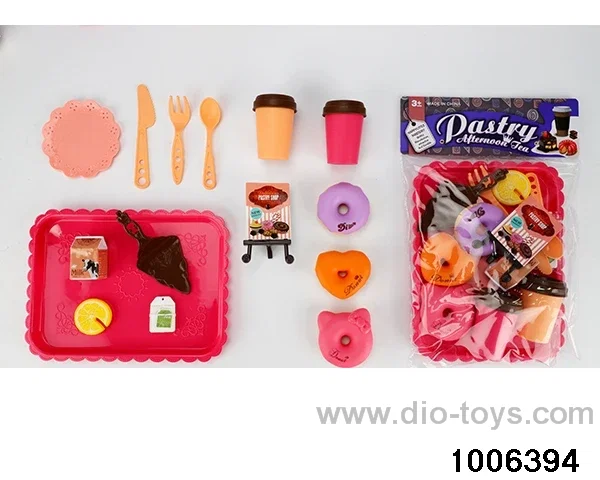 Tea tableware pastry and dessert series in PP bag with header