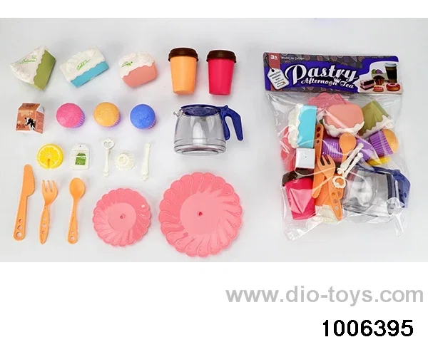 Tea tableware pastry and dessert series in PP bag with header