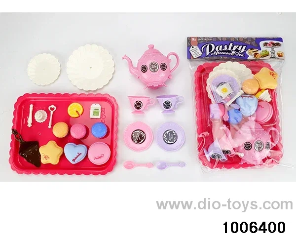 Tea tableware pastry and dessert series in PP bag with header