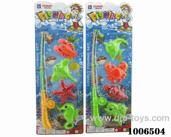 fishing toys set 2 sets mixed loading in Blister card