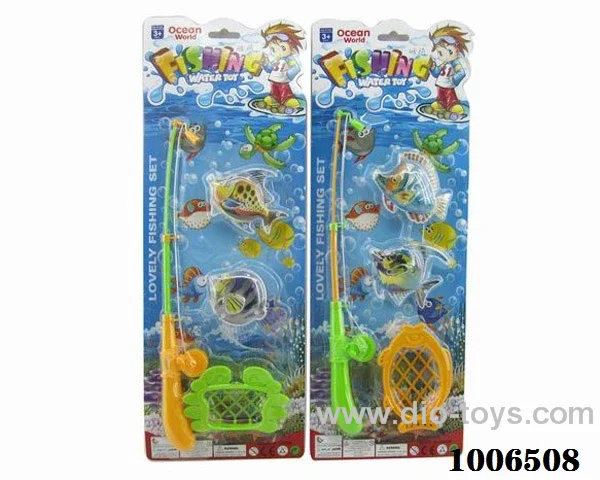 fishing toys set 2 sets mixed loading in Blister card