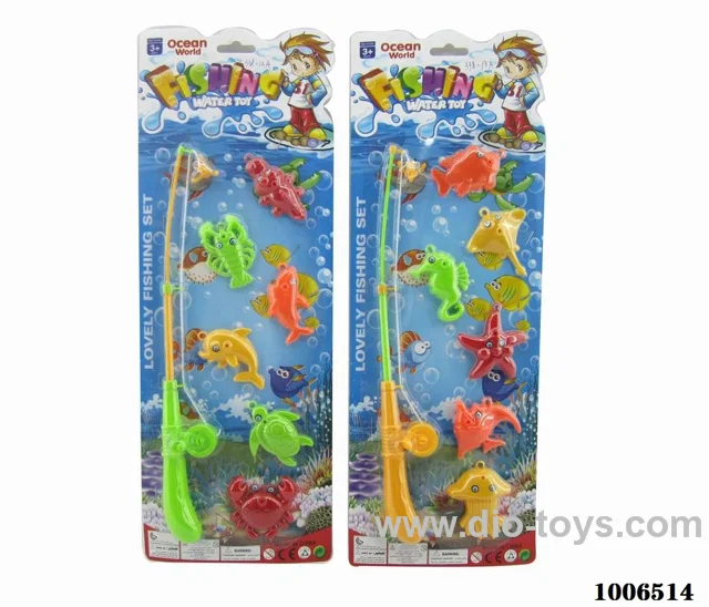 fishing toys set 2 sets mixed loading in Blister card