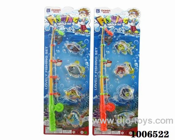 fishing toys set 2 sets mixed loading in Blister card