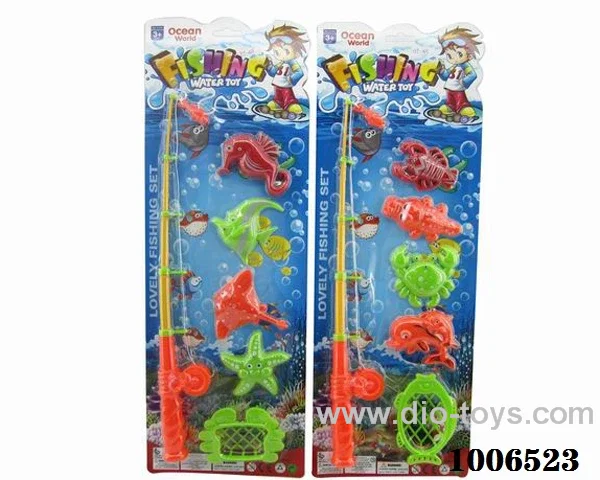 fishing toys set 2 sets mixed loading in Blister card