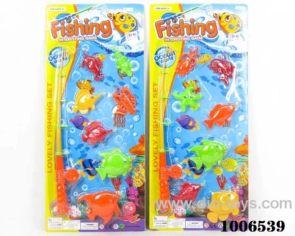 fishing toys set 2 sets mixed loading in Blister