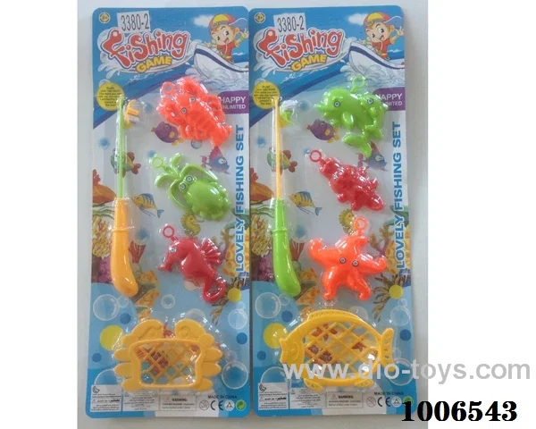 fishing toys set 2 sets mixed loading in Blister