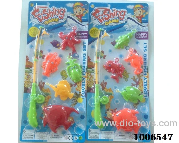 fishing toys set 2 sets mixed loading in Blister