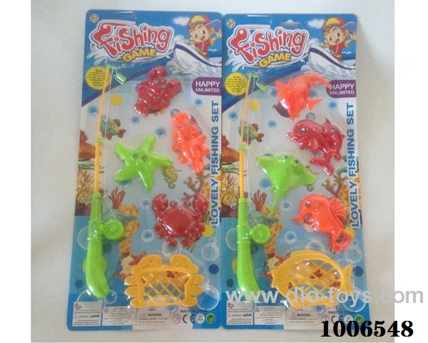 fishing toys set 2 sets mixed loading in Blister