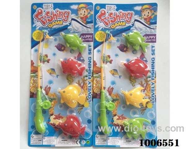 fishing toys set 2 sets mixed loading in Blister