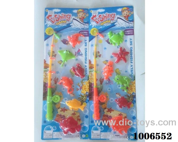 fishing toys set 2 sets mixed loading in Blister