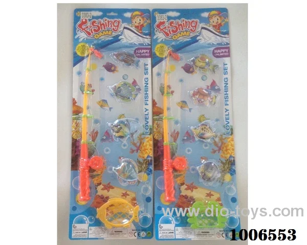 fishing toys set 2 sets mixed loading in Blister