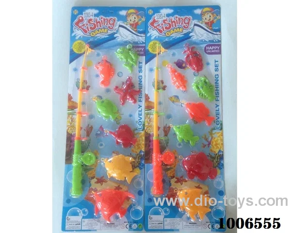 fishing toys set 2 sets mixed loading in Blister