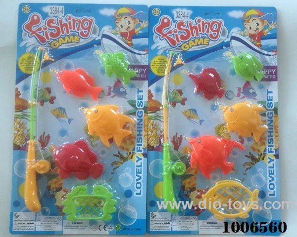 fishing toys set 2 sets mixed loading in Blister
