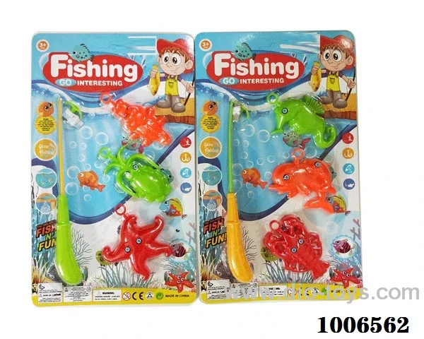 fishing toys set 2 sets mixed loading in Blister
