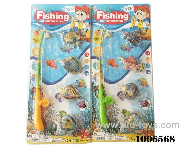 fishing toys set 2 sets mixed loading in Blister