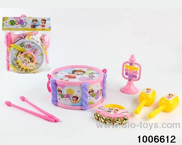 BABY DRUM SET IN PVC HANG BAG