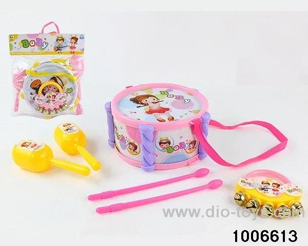 BABY DRUM SET IN PVC HANG BAG