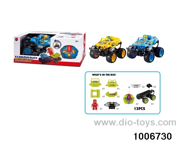 RC building block car 27MHz in window box